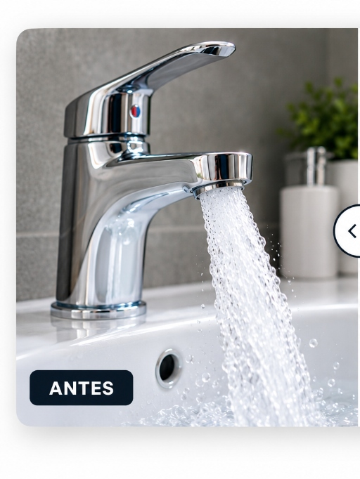 Consumo de agua sin dispositivo ahorrador ANTES