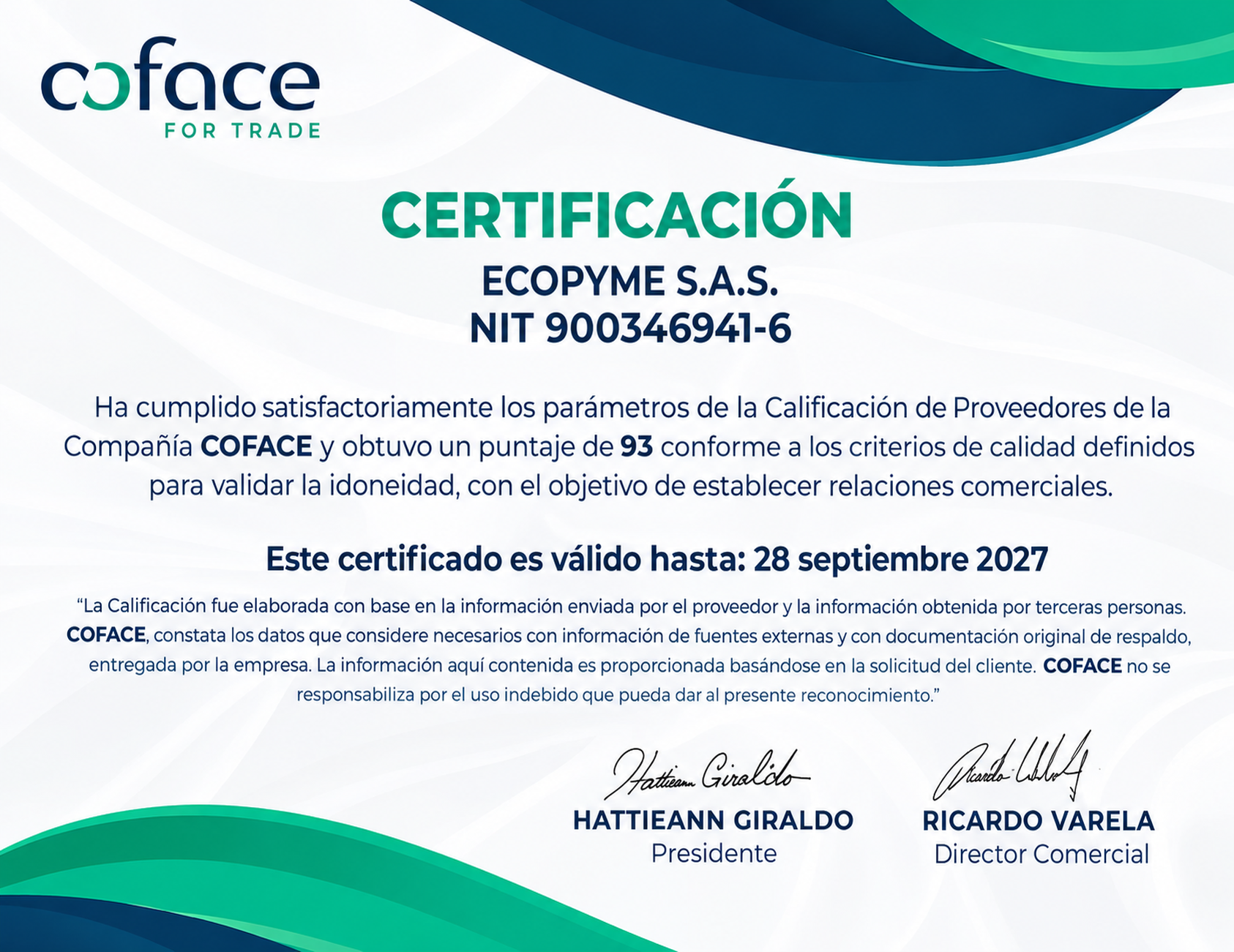 Certificación Ecopyme 1